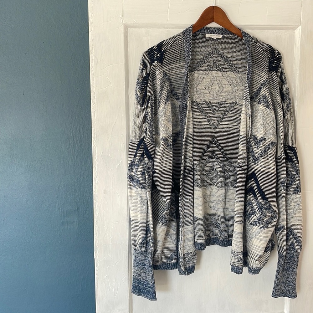 Maurice’s XL Blue Printed Cardigan
